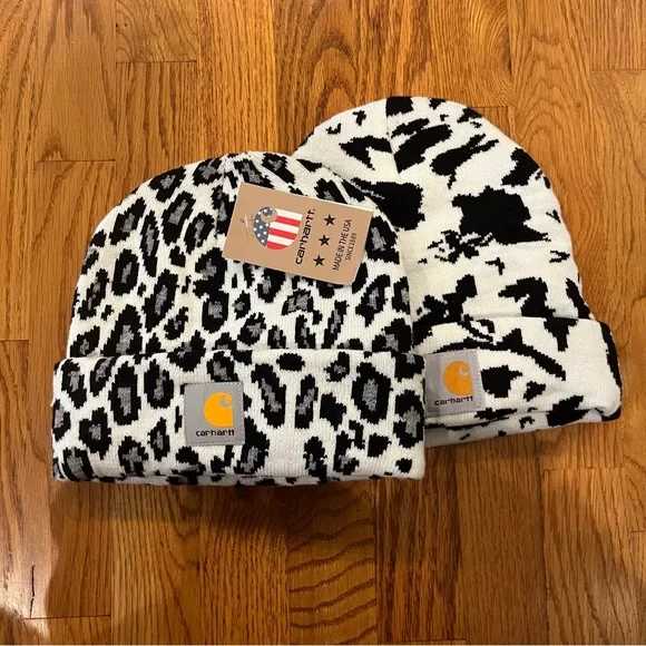 Carhartt Black and White Beanie Set - Picture 1 of 9